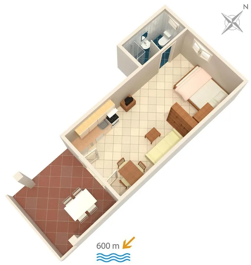 Apartments With A Parking Space Banjol, Rab - 5071